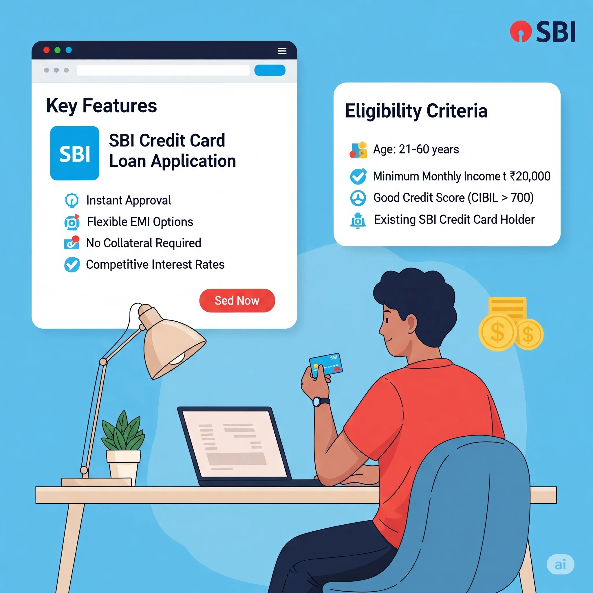 SBI क्रेडिट कार्ड से लोन